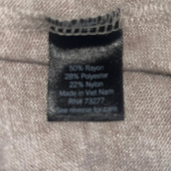 Simply Vera Vera Wang Cowl Neck Sweater | Beige Knit Pullover | Size M - Picture 6 of 8